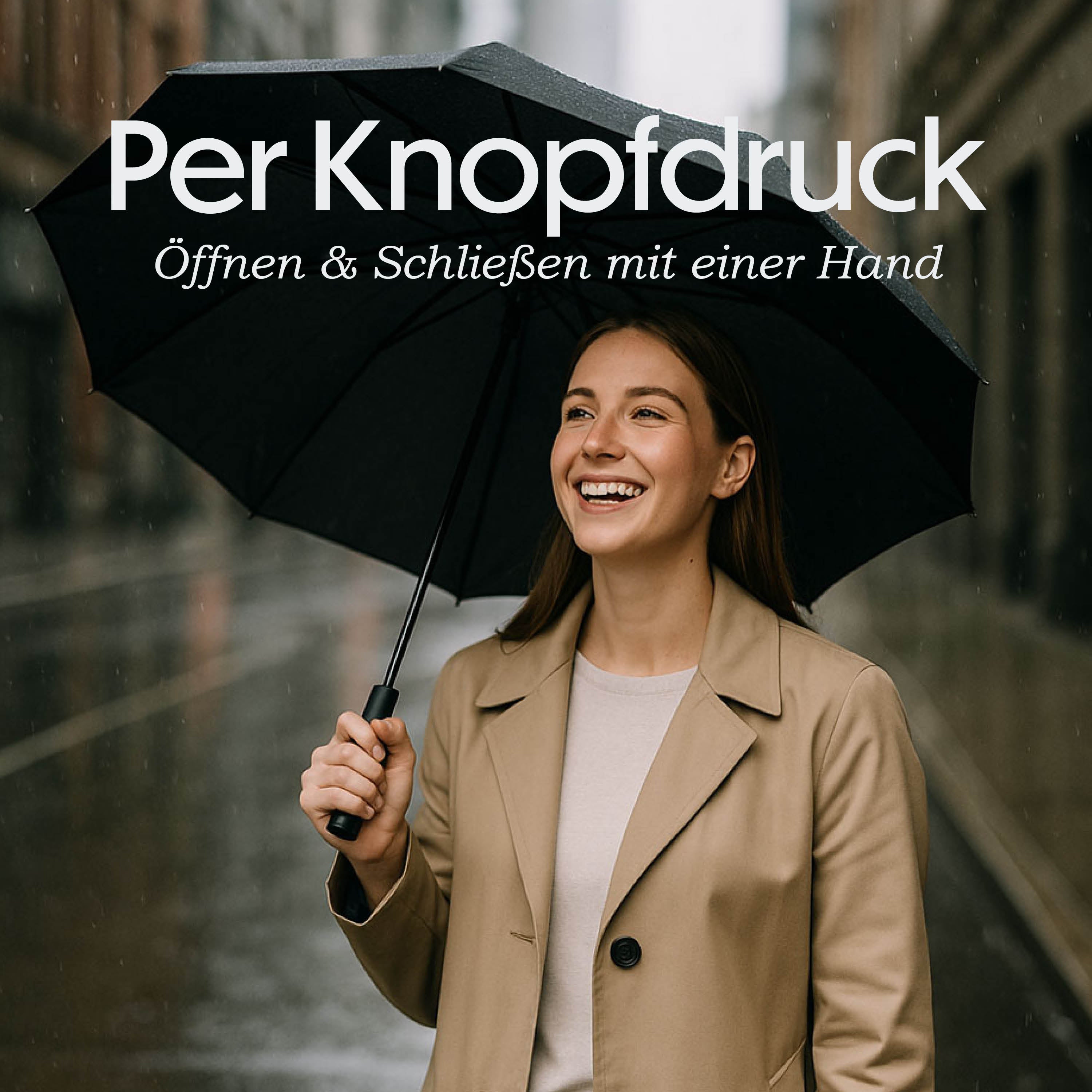Personalisierbarer Automatik Regenschirm "RainMate"