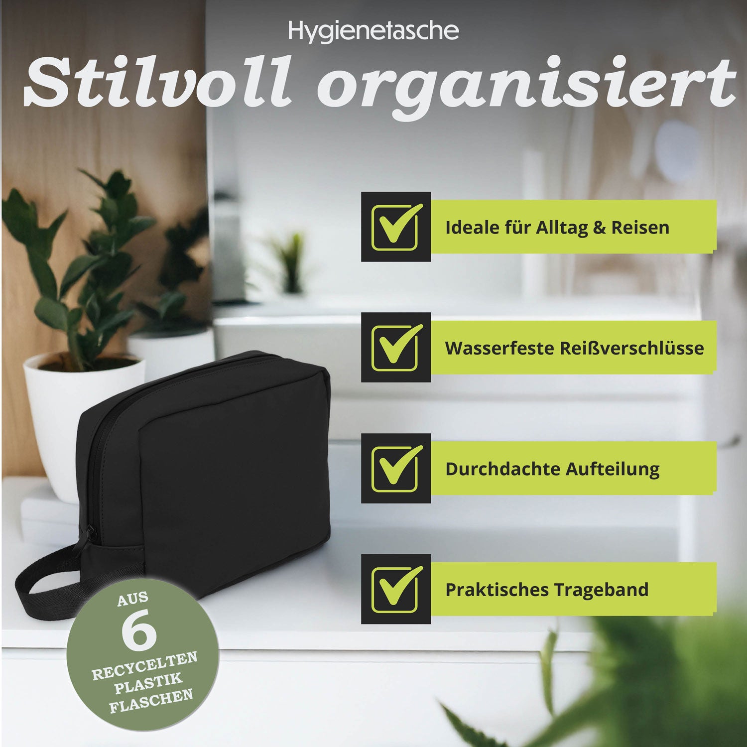 Personalisierbare Wasch- & Hygienetasche "FRESH KIT"