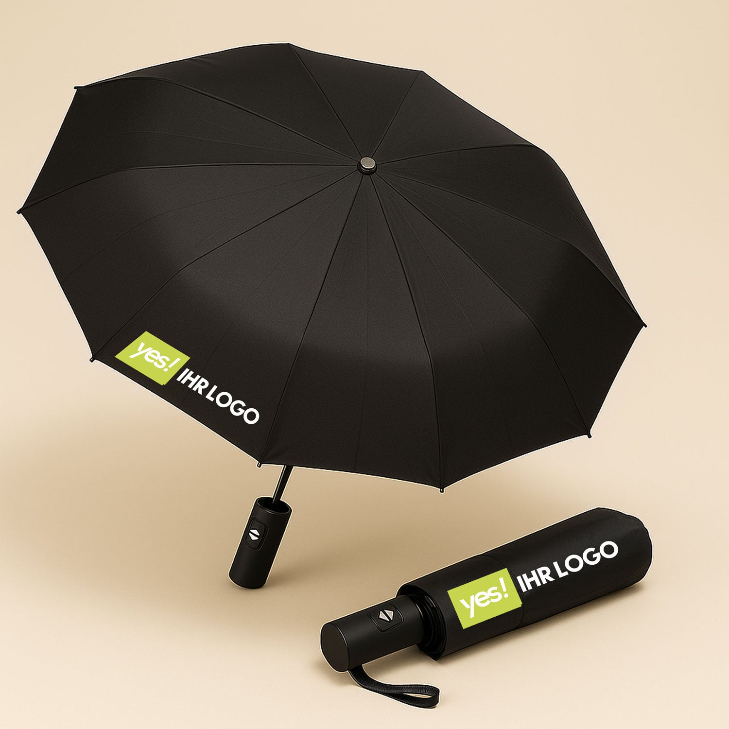 Personalisierbarer Automatik Regenschirm "RainMate"