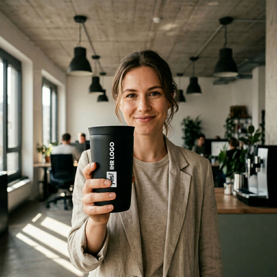 Edelstahl Kaffeebecher "MyCoffee Cup"