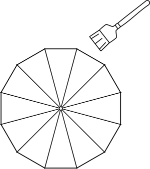 Individuelle Schirmfarbe