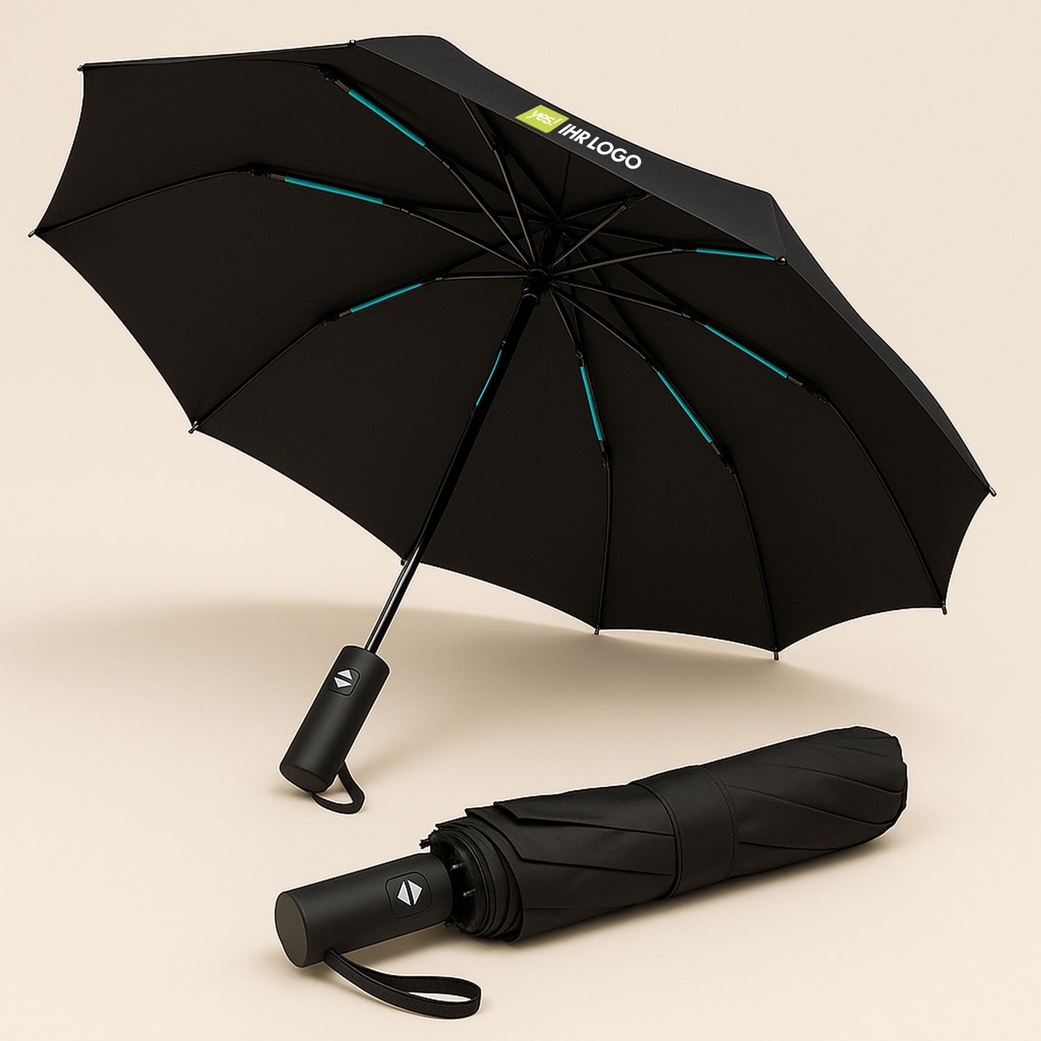 Personalisierbarer Automatik Regenschirm "RainMate"
